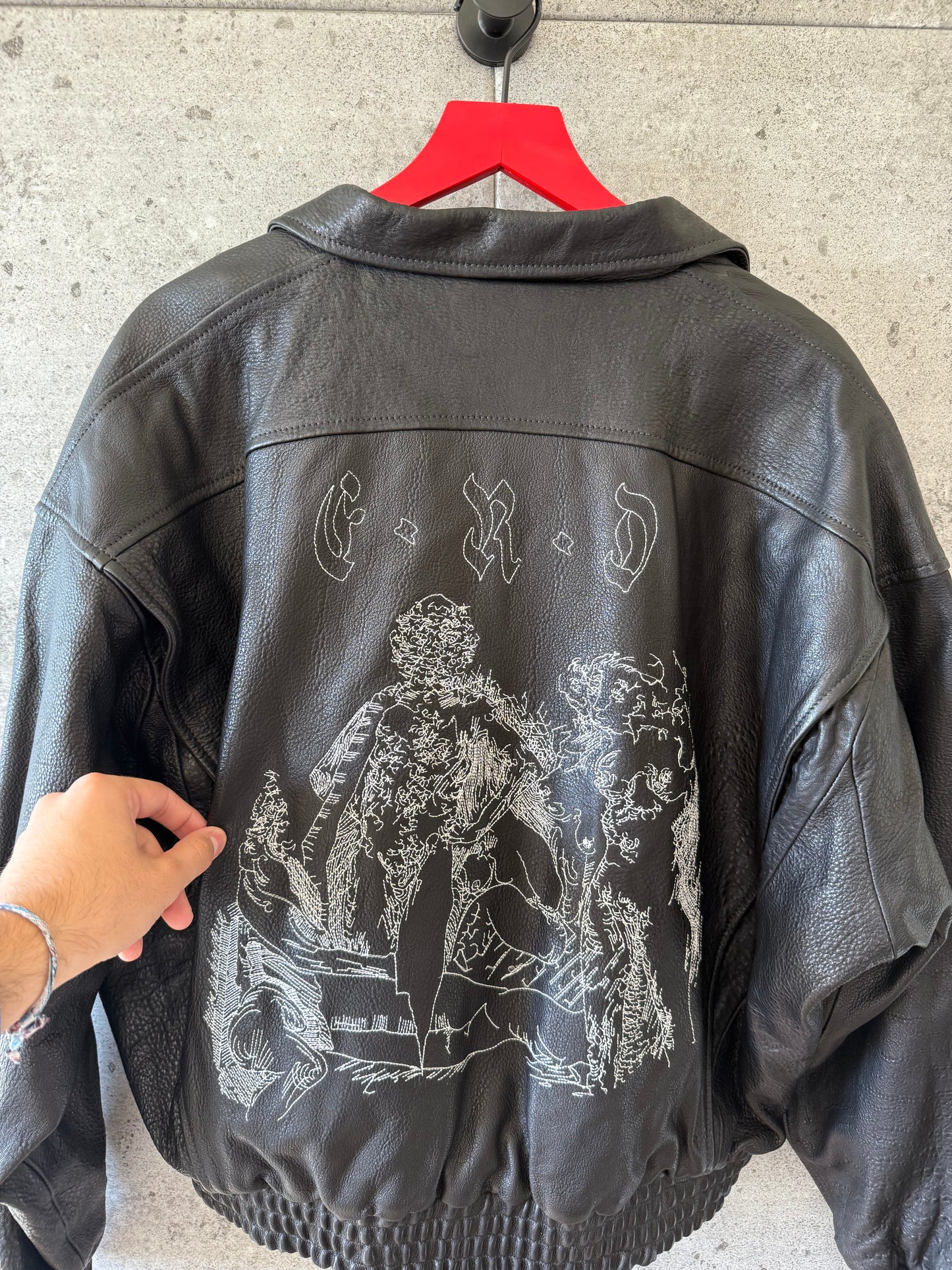 Enfants riches deprimes painters wives leather jacket