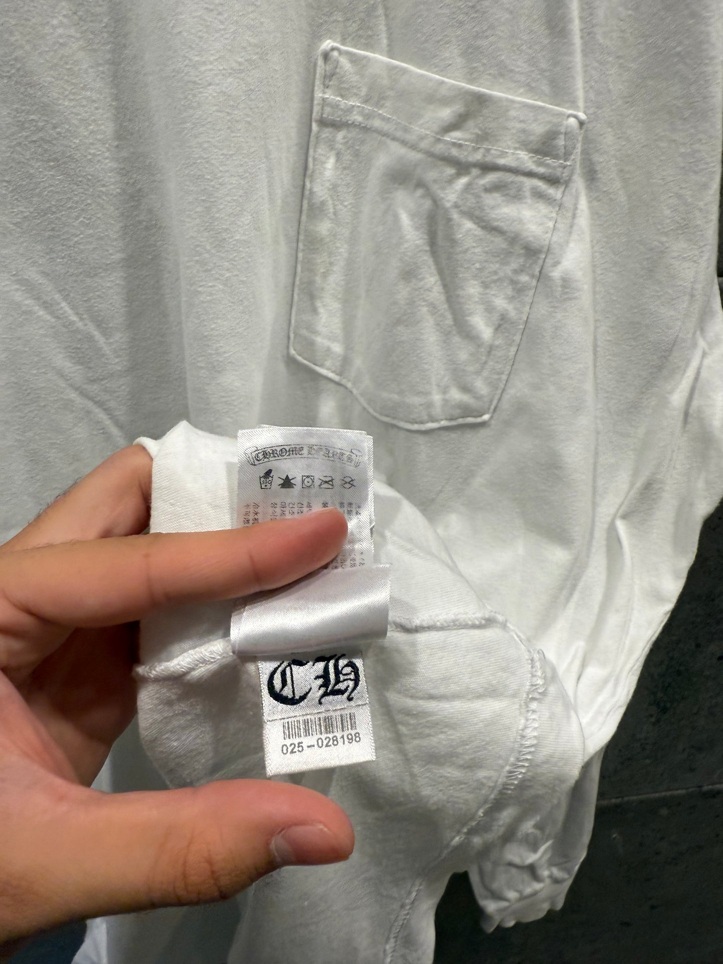 Chrome hearts neck logo longsleeve t shirt