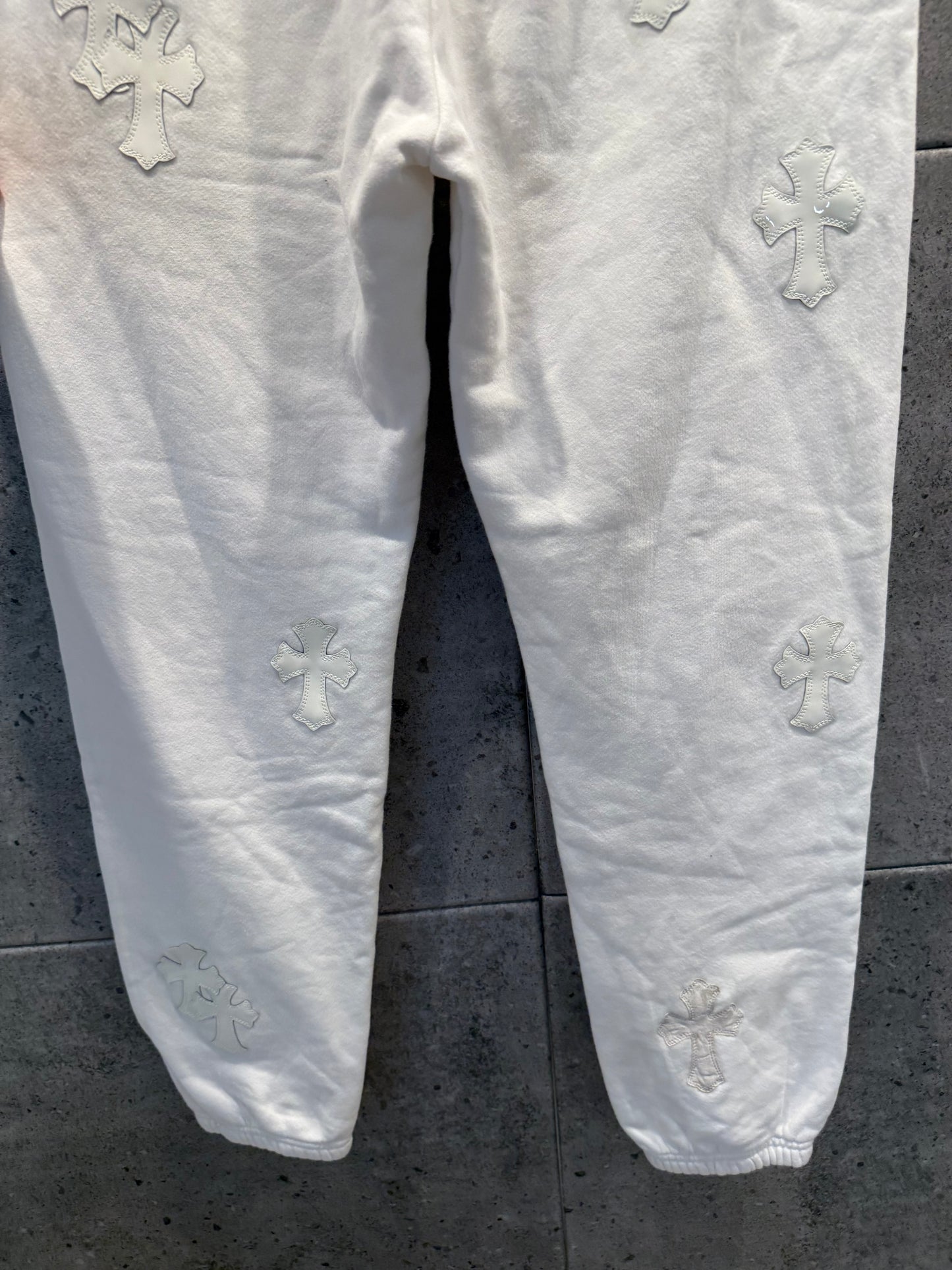 Chrome hearts cross patch sweatpants