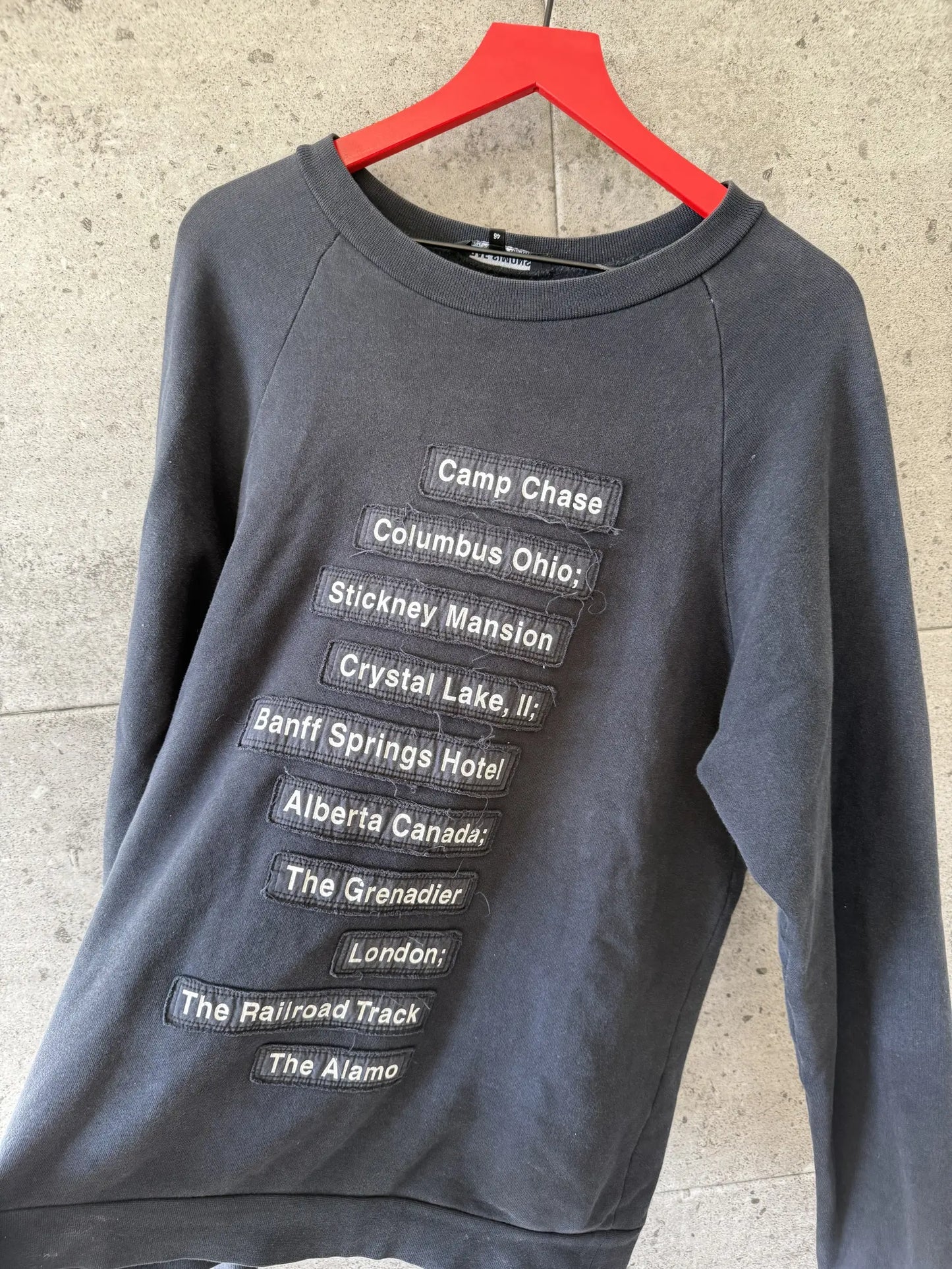 Raf simons haunted places crewneck
