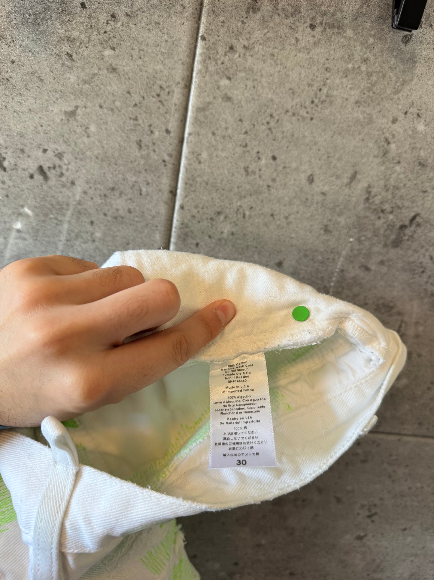 Endless distressed denim