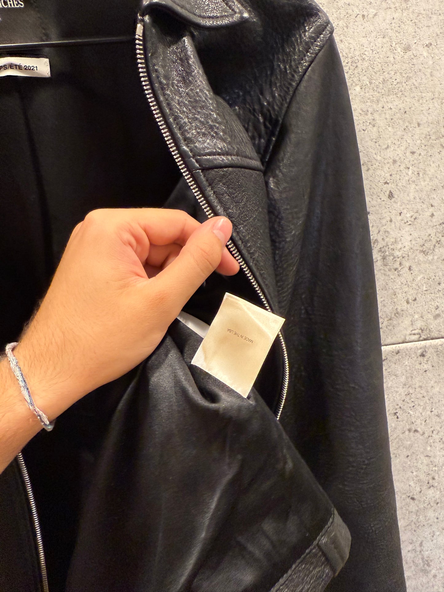 Enfants riches deprimes western leather jacket