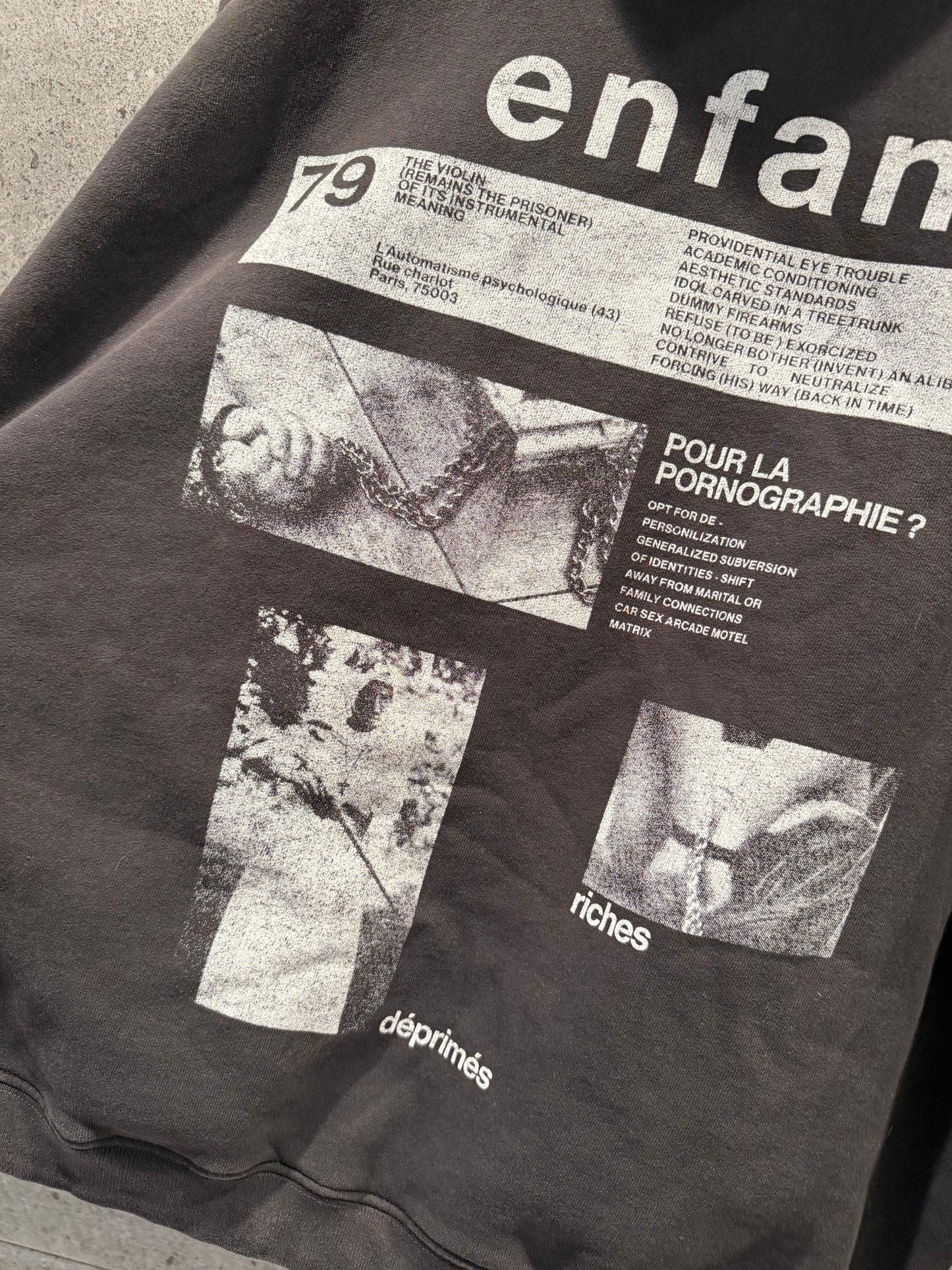 Enfants riches deprimes pour la pornographie hoodie