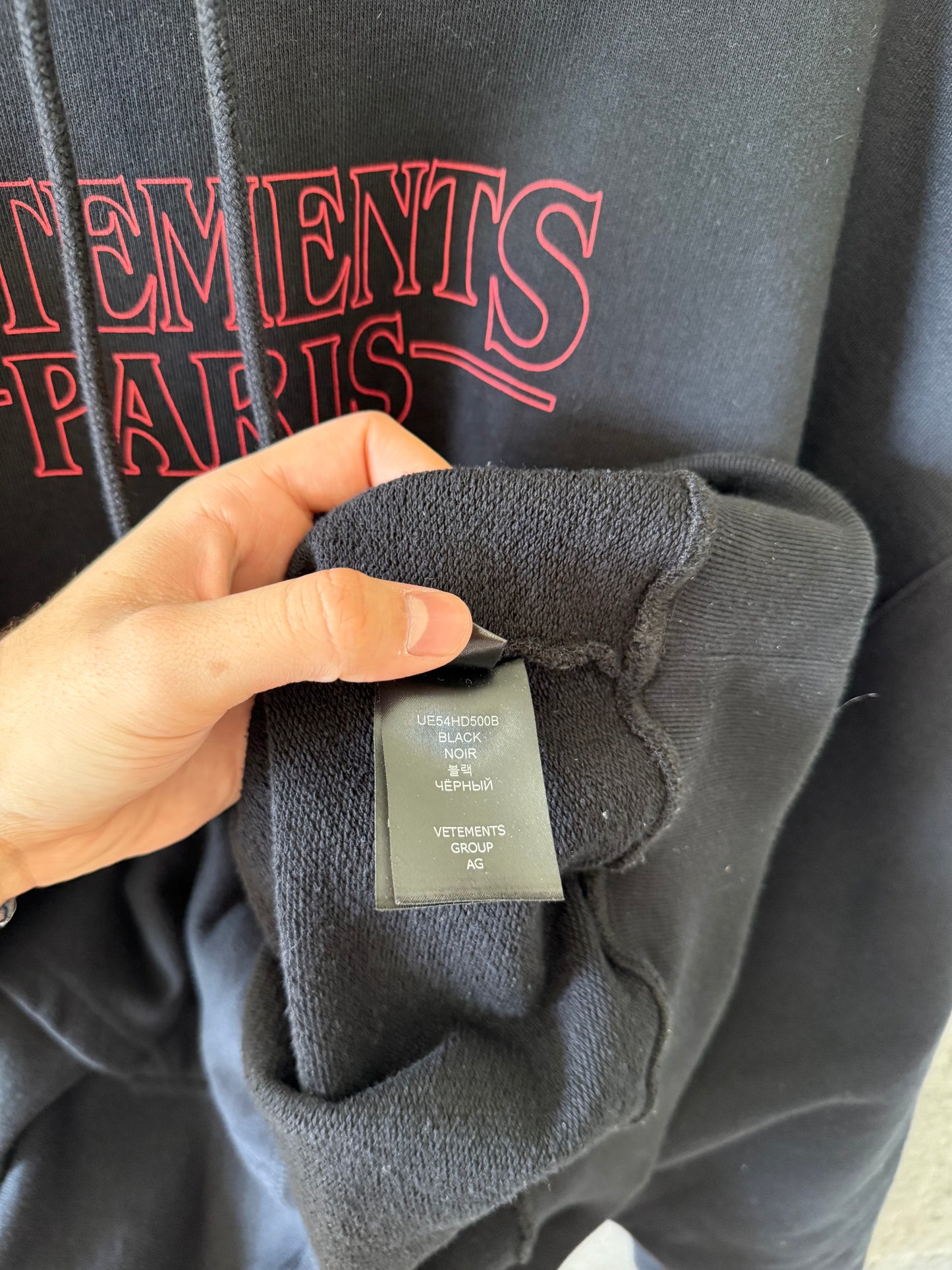 Vetements stranger things hoodie