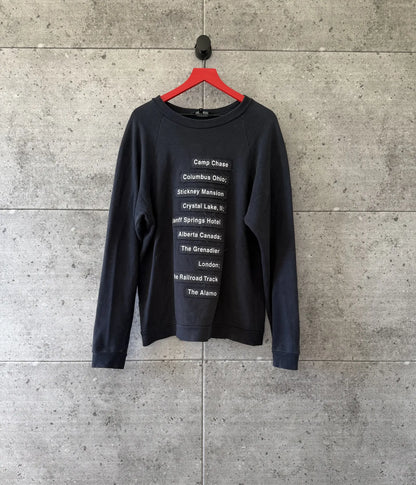 Raf simons haunted places crewneck