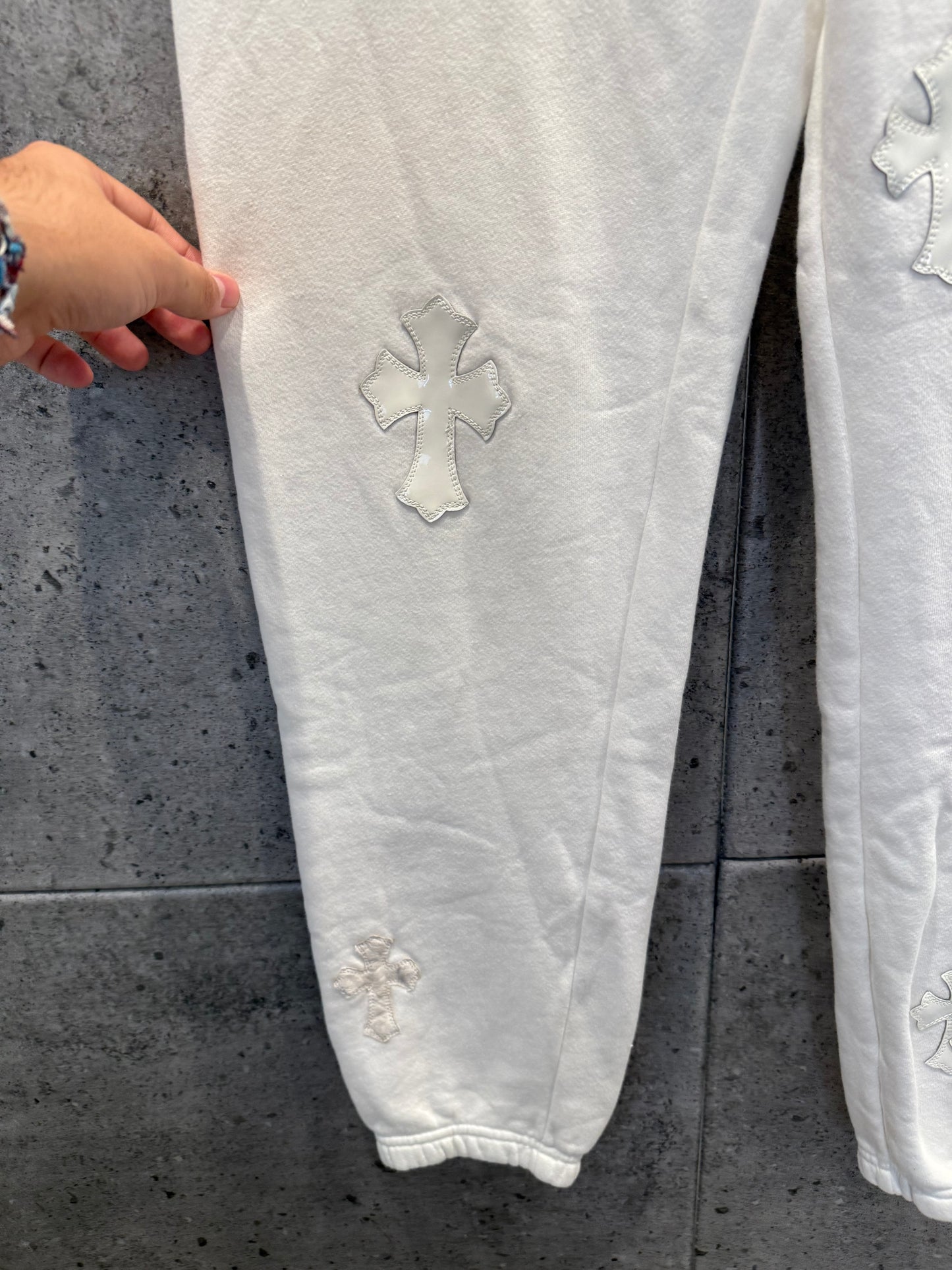 Chrome hearts cross patch sweatpants