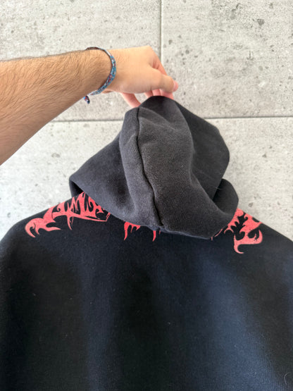 Vetements misplaced skull logo hoodie