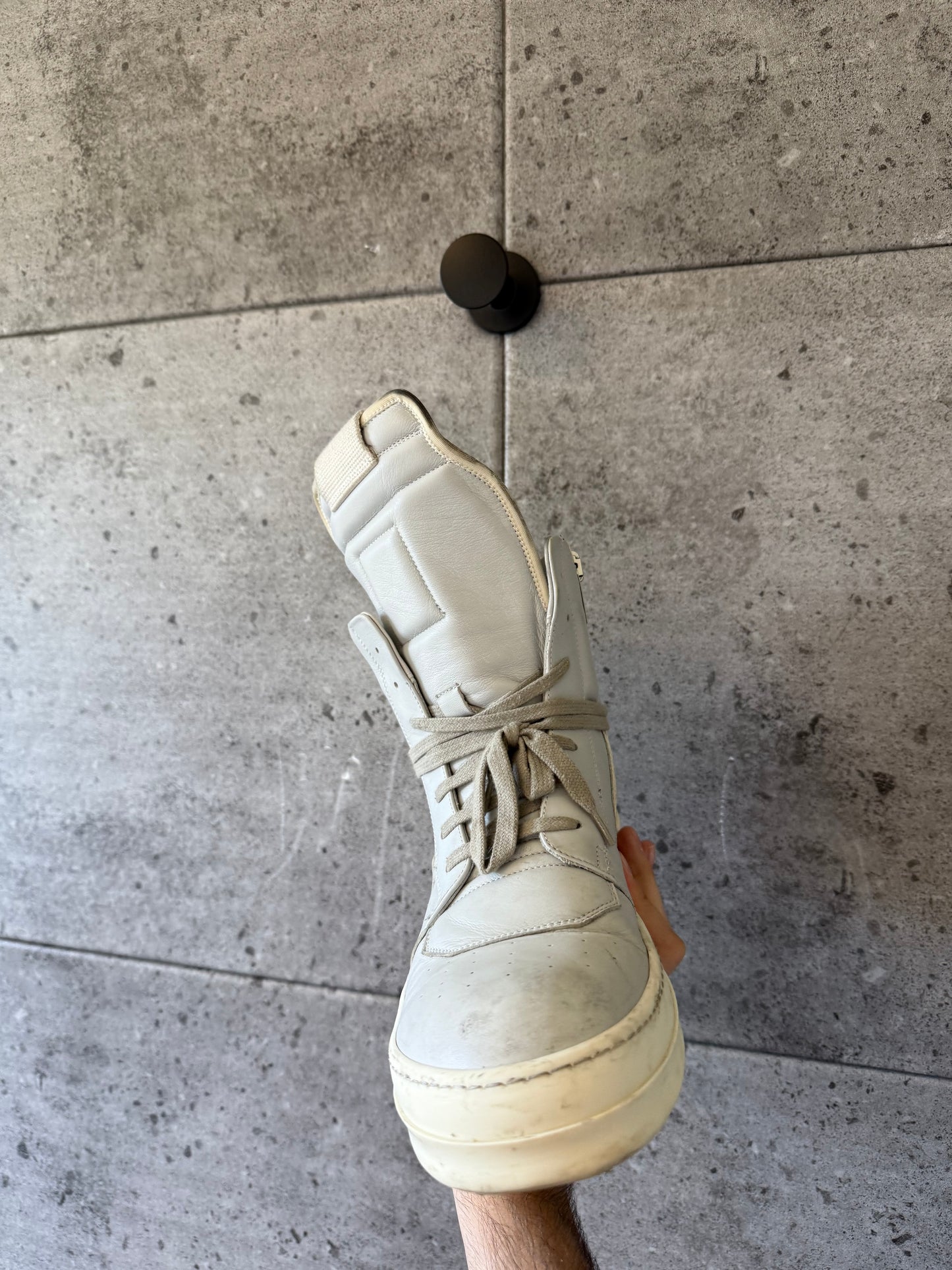 Rick owens baby blue geobaskets