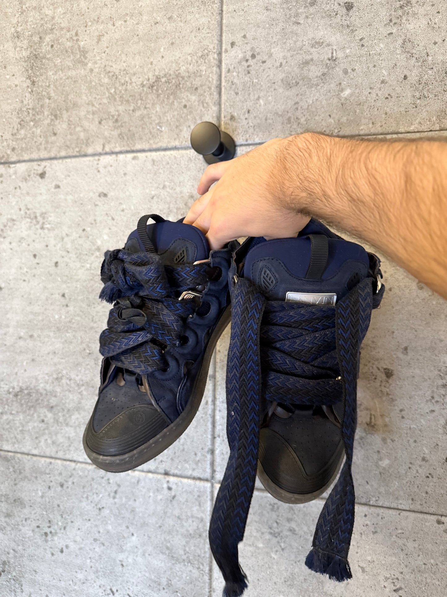 Lanvin curb sneakers