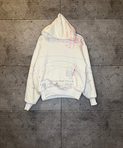 Enfants riches deprimes Henri Manic scribble yeezy sample hoodie