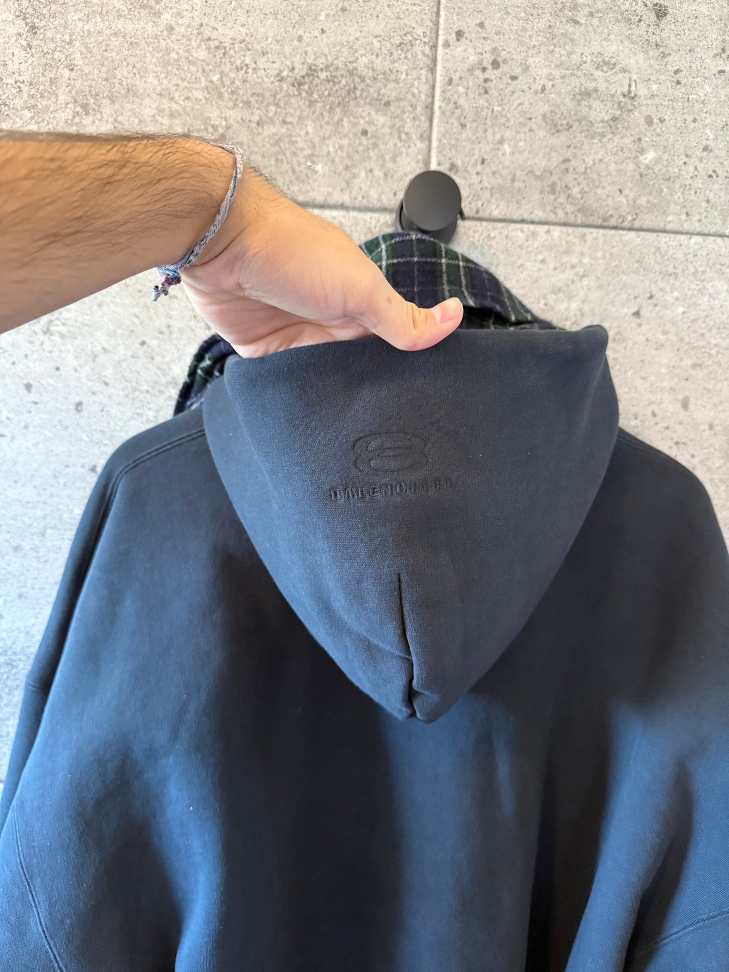 Balenciaga scarf incognito zip up hoodie