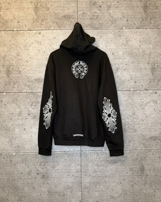 Chrome hearts floral zip up hoodie