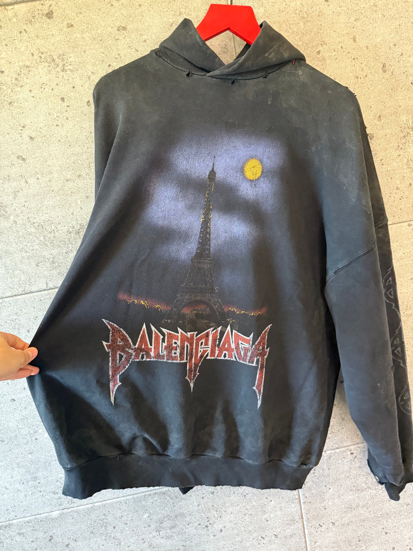 Balenciaga Paris moon hoodie