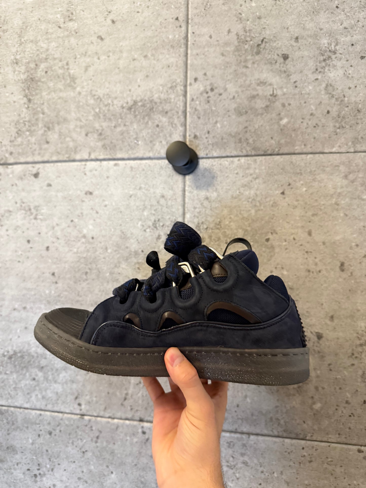 Lanvin curb sneakers