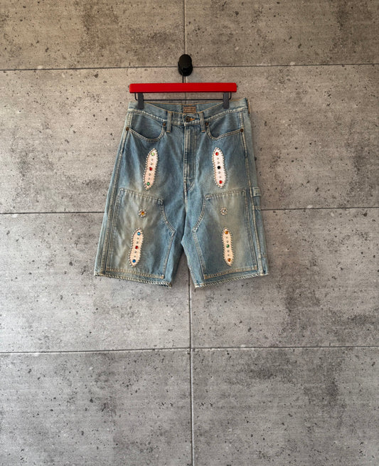Kapital gem denim shorts
