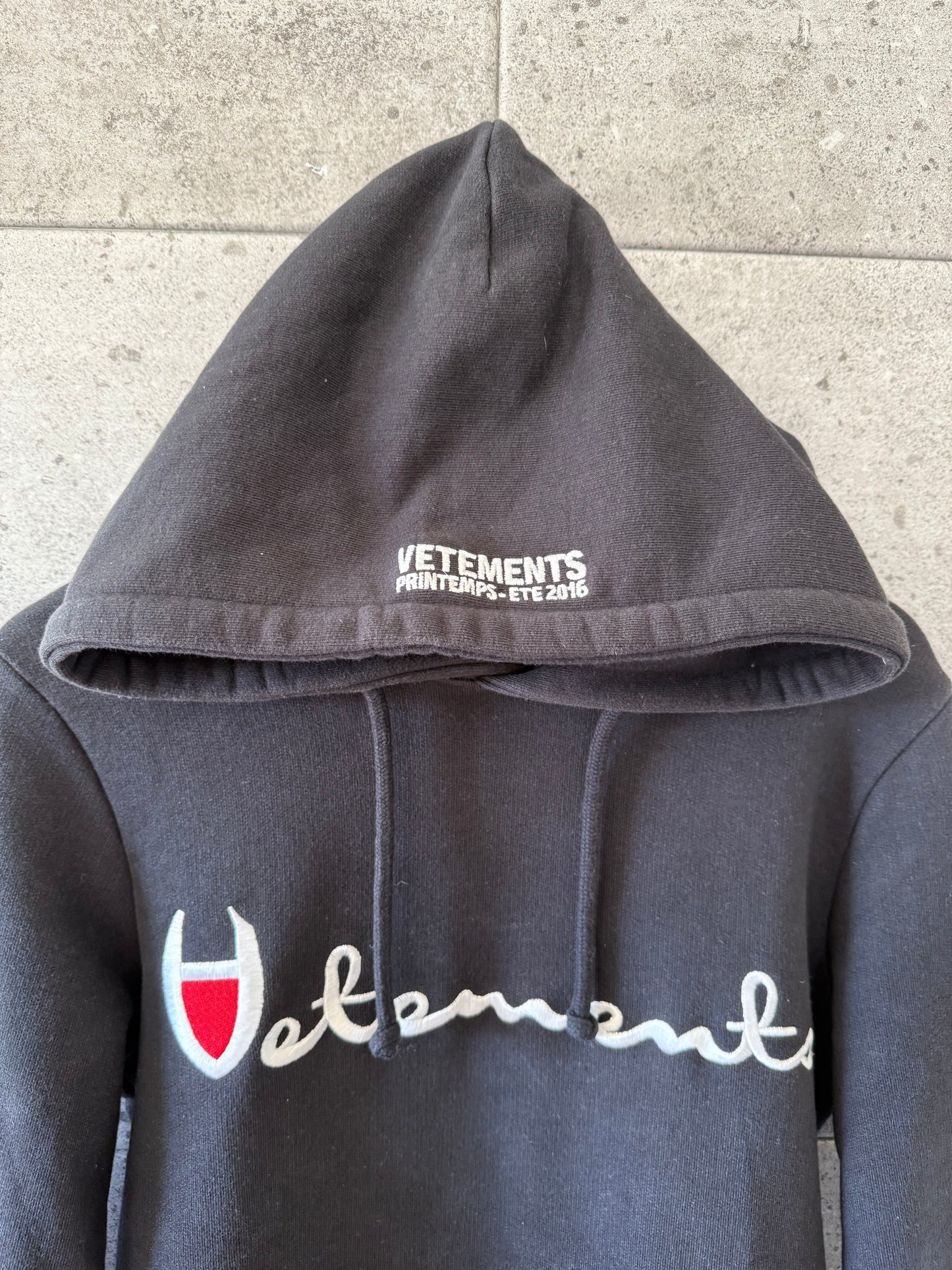 Vetements champion logo 2016 hoodie