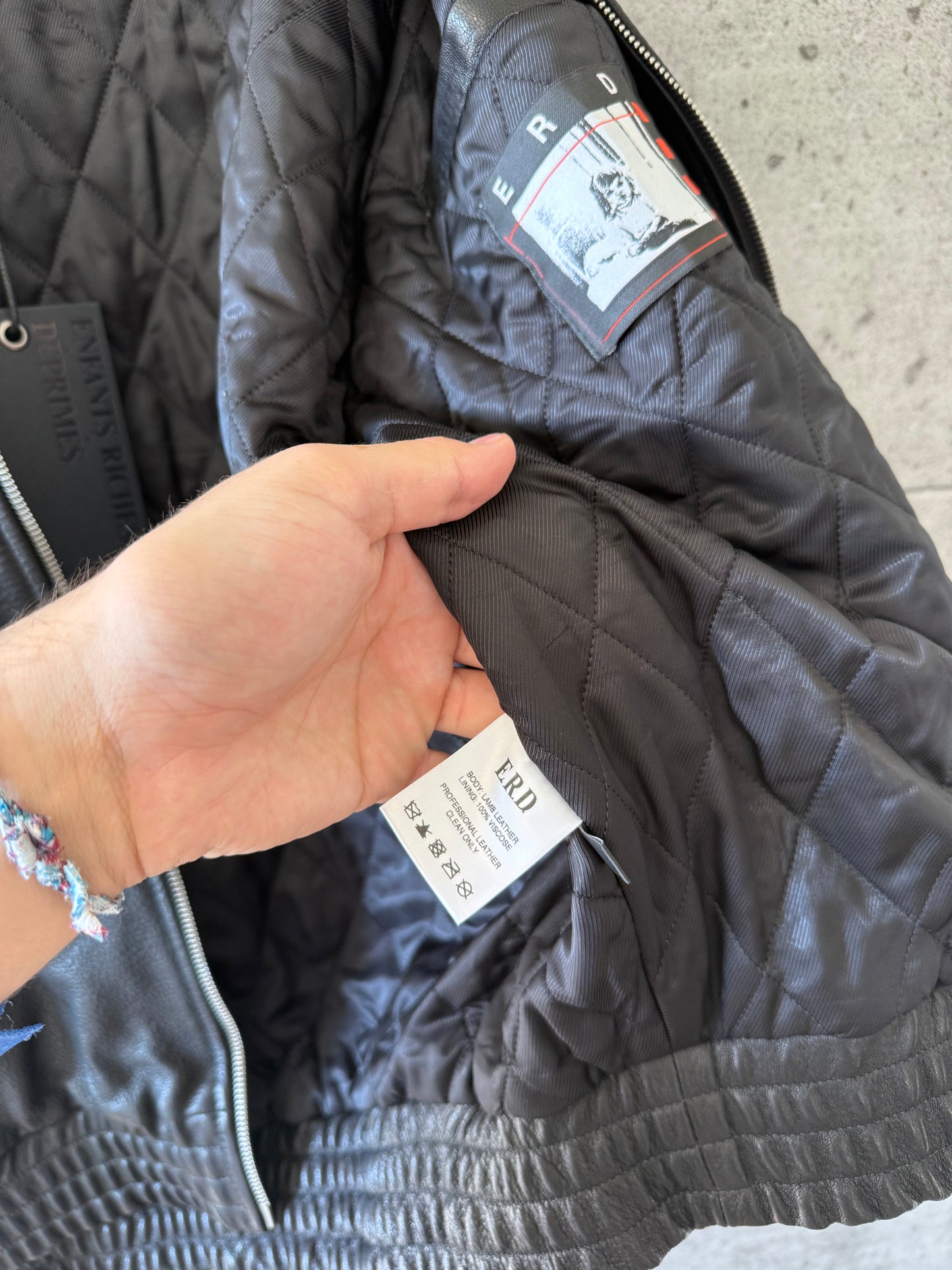 Enfants riches deprimes painters wives leather jacket