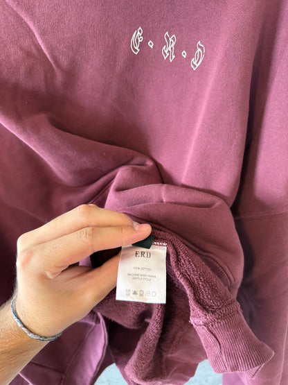 Enfants riches deprimes logo burgundy hoodie