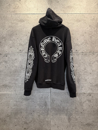 Chrome hearts floral horseshoe hoodie