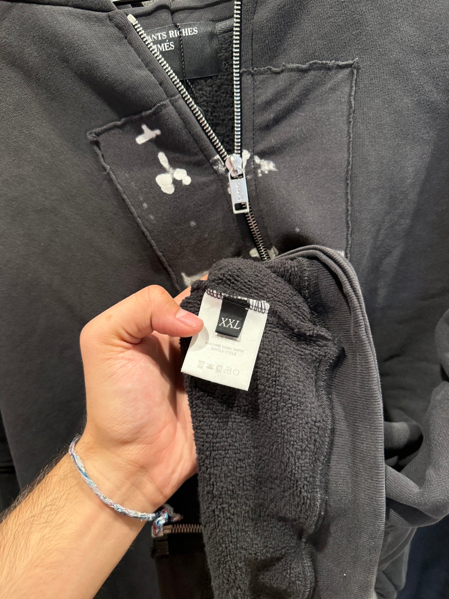 Enfants riches deprimes assembledge artists zip up hoodie