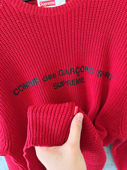 Comme des Garçons Supreme knit sweater