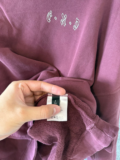 Enfants riches deprimes logo burgundy hoodie