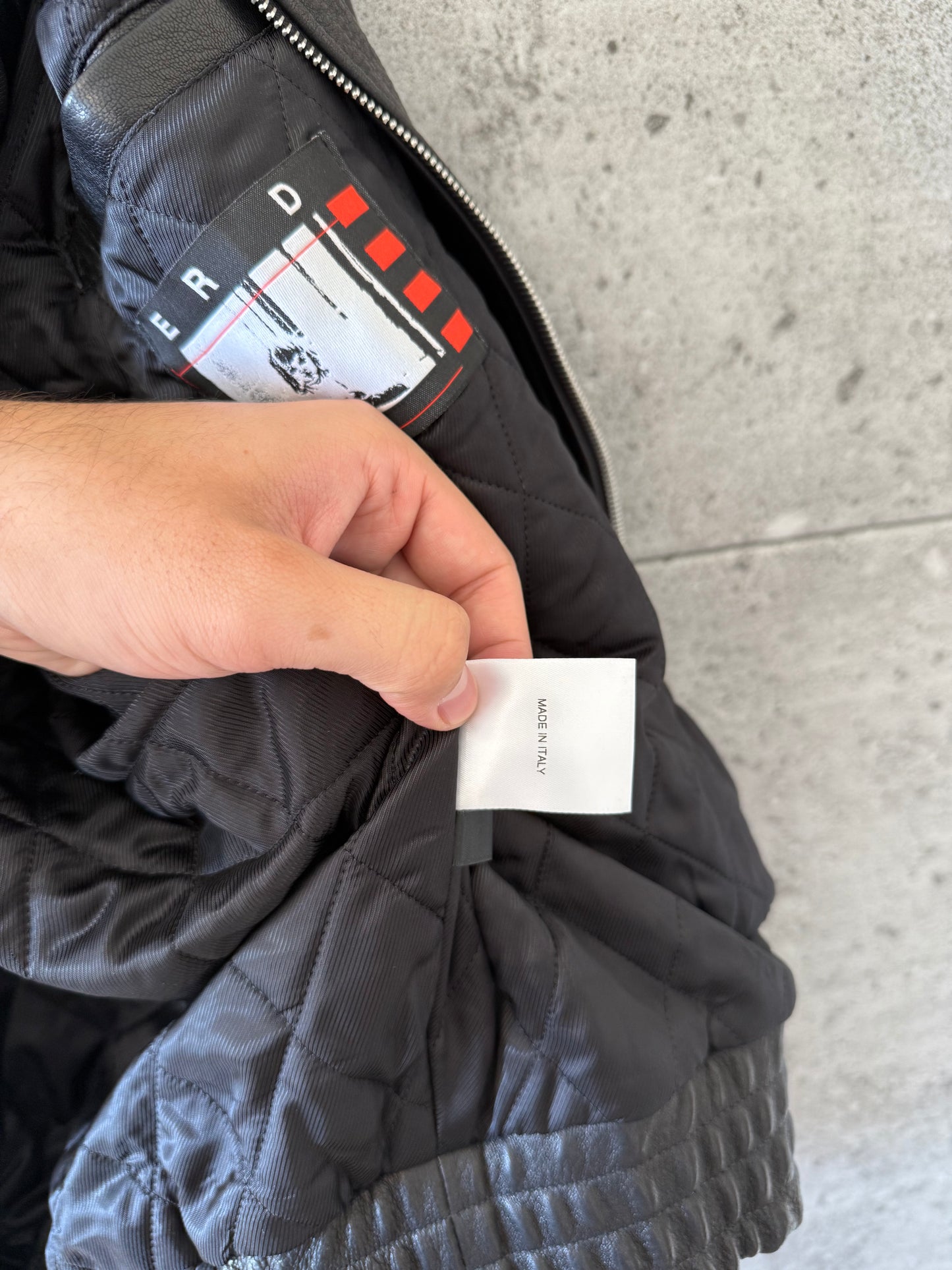 Enfants riches deprimes painters wives leather jacket