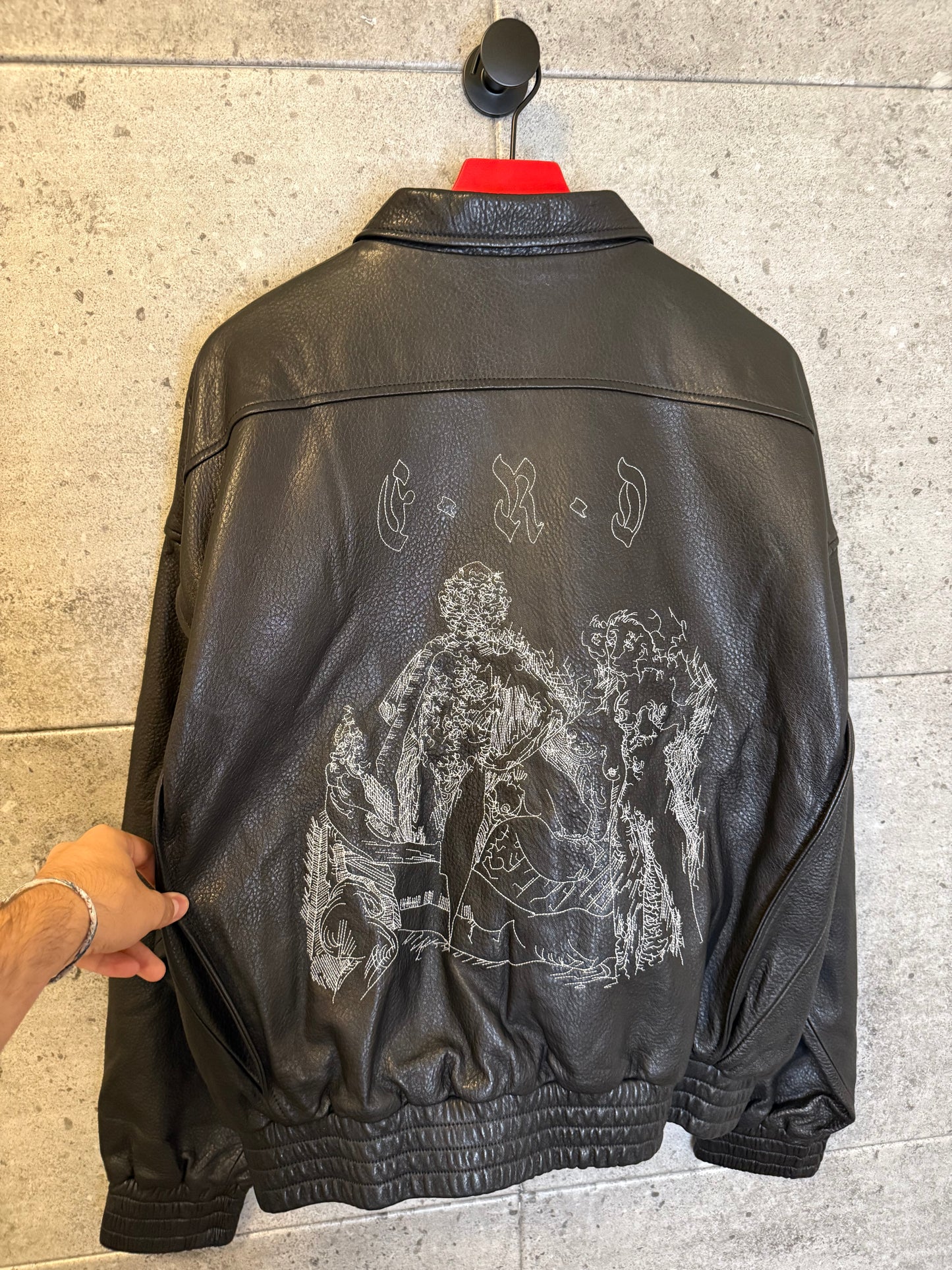 Enfants riches deprimes painters wives leather jacket