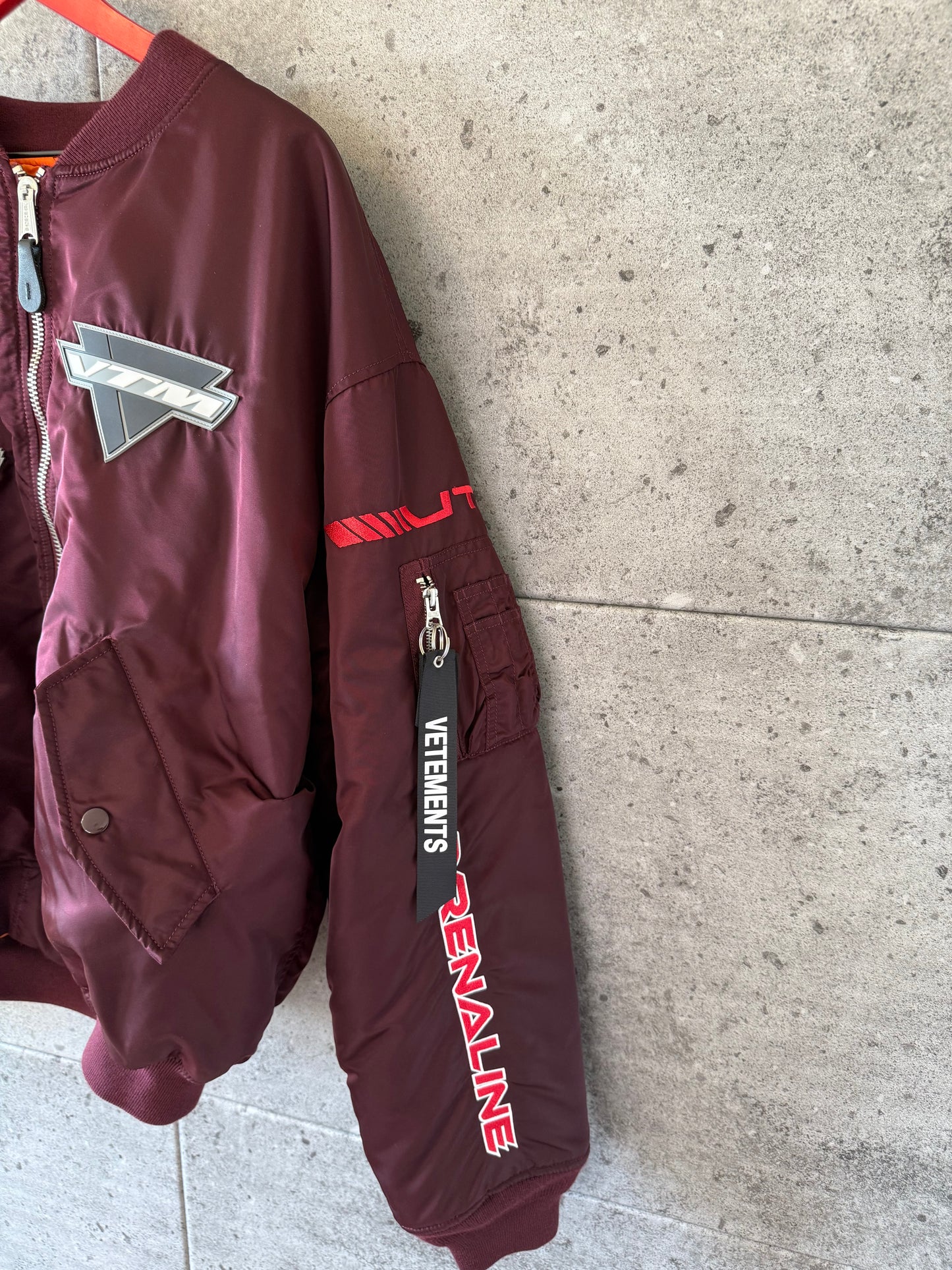 Vetements alpha industries racing jacket