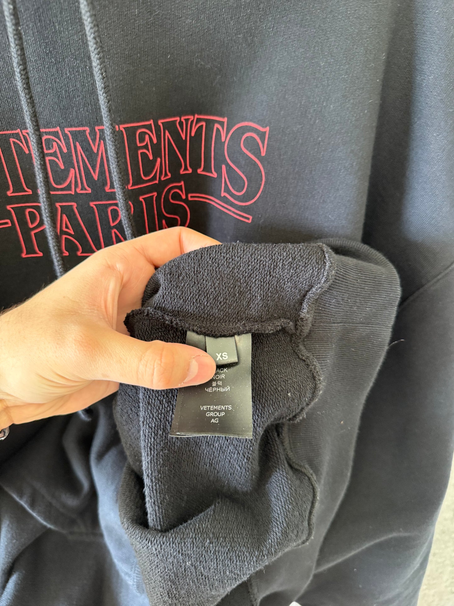 Vetements stranger things hoodie