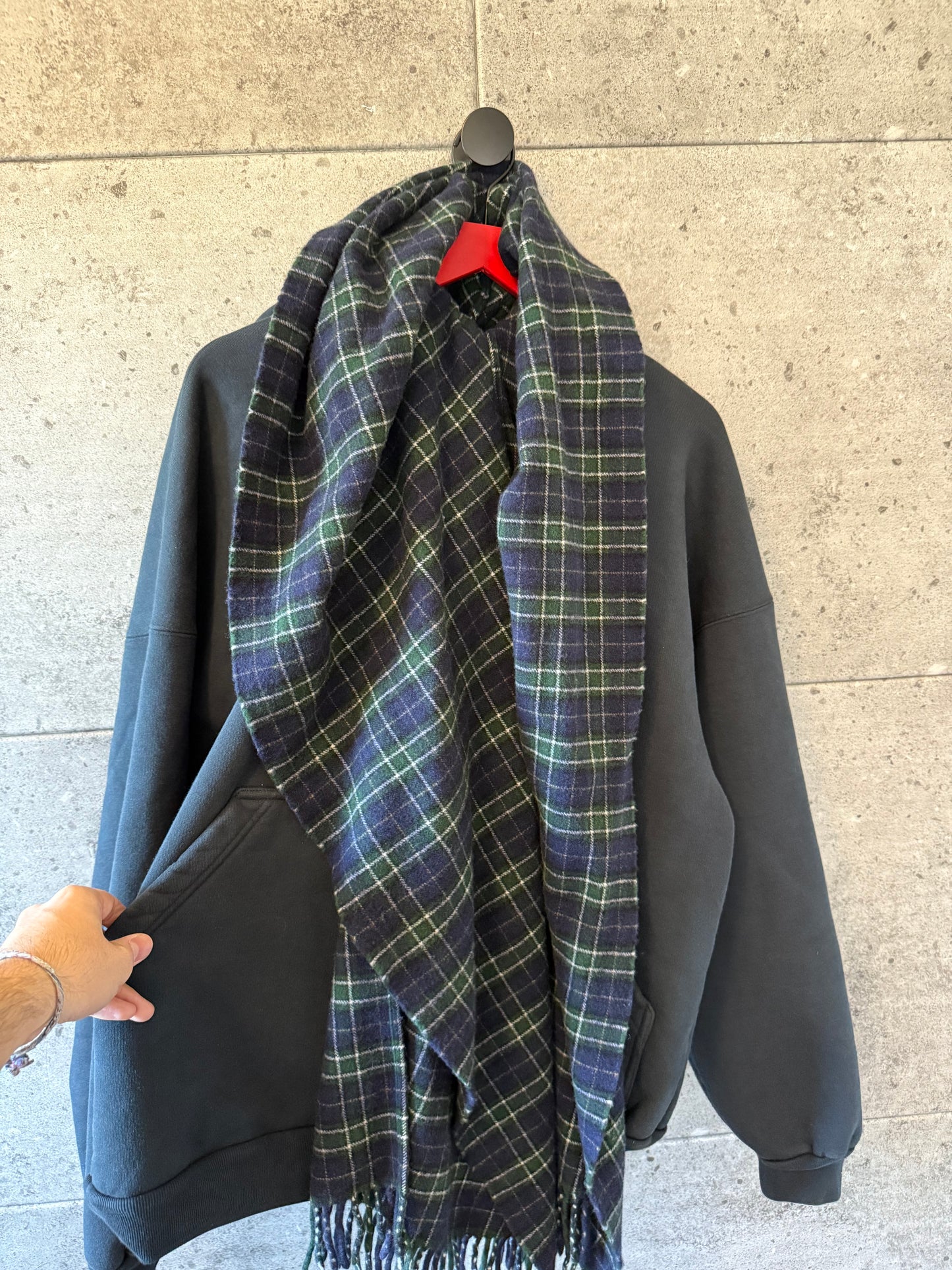Balenciaga scarf incognito zip up hoodie
