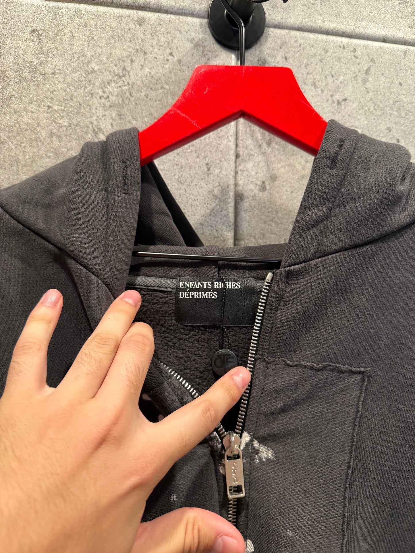 Enfants riches deprimes assembledge artists zip up hoodie