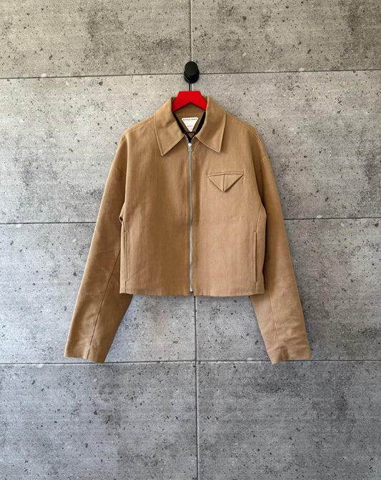 Bottega Veneta cropped blouson work jacket