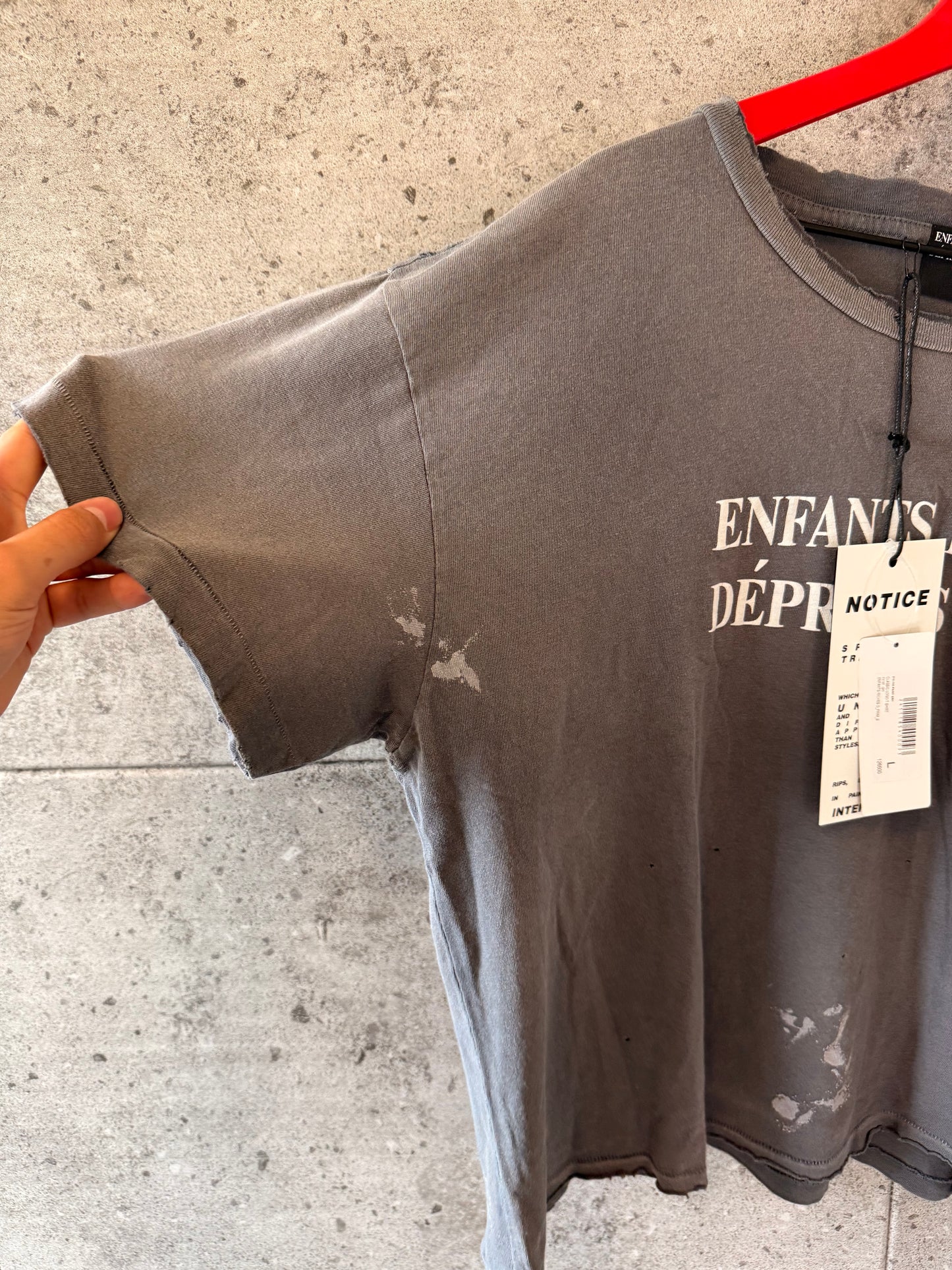 Enfants riches deprimes thrashed logo t shirt