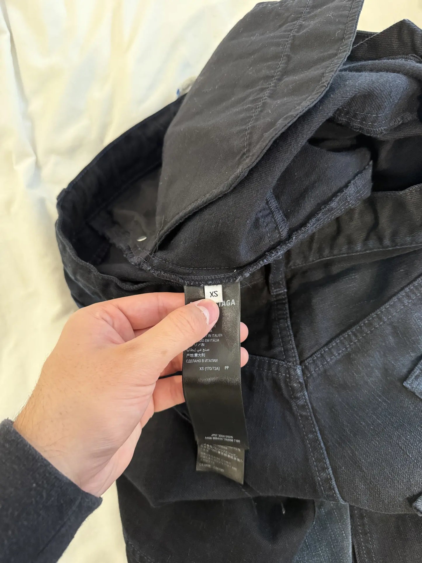 Balenciaga double knee drawstring pants