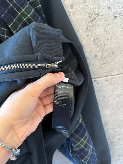 Balenciaga scarf incognito zip up hoodie