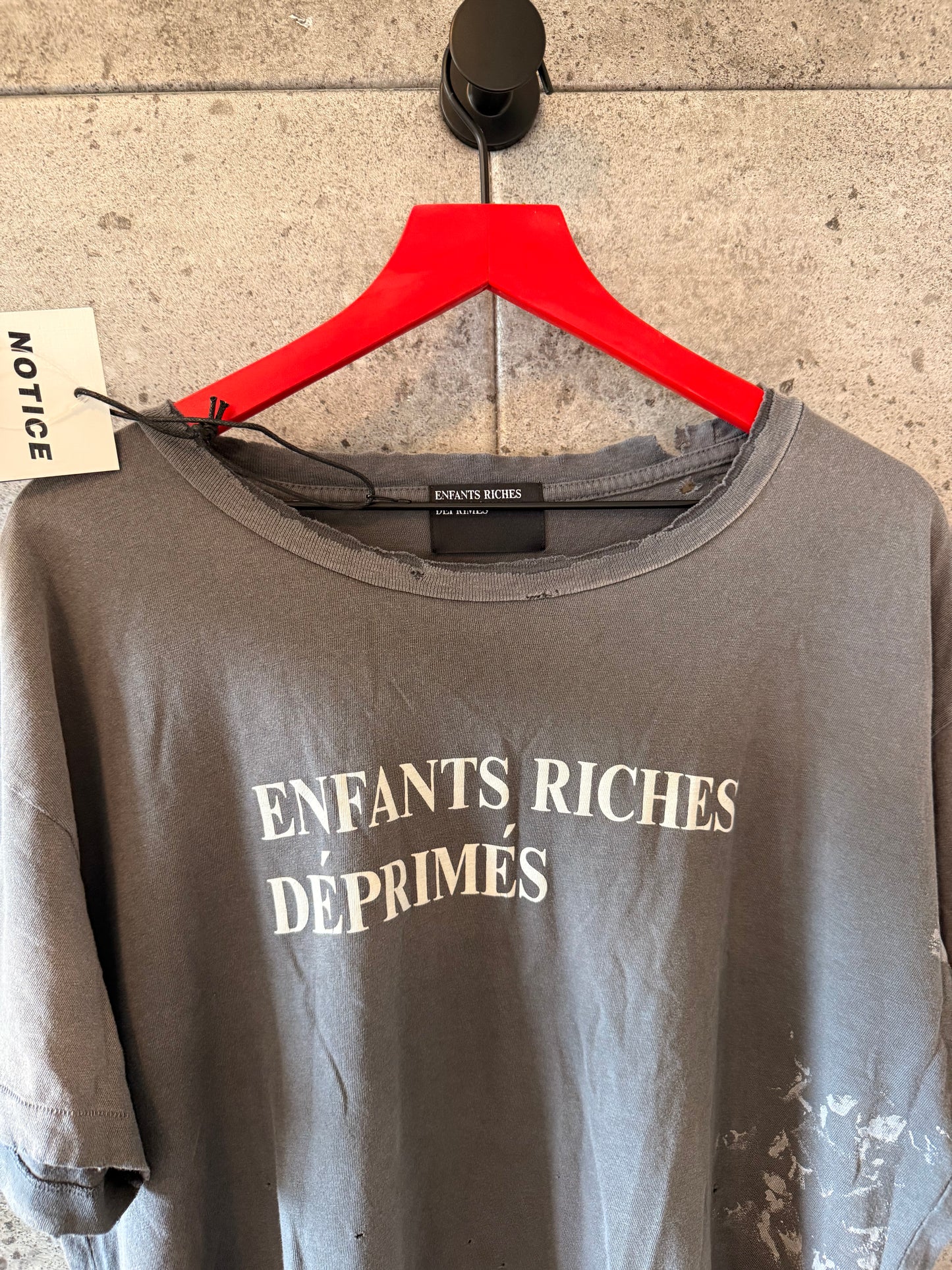 Enfants riches deprimes thrashed logo t shirt