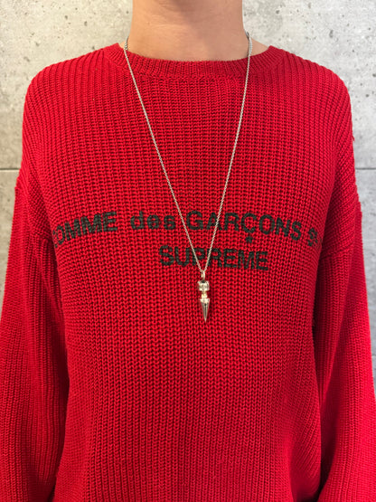 Comme des Garçons Supreme knit sweater