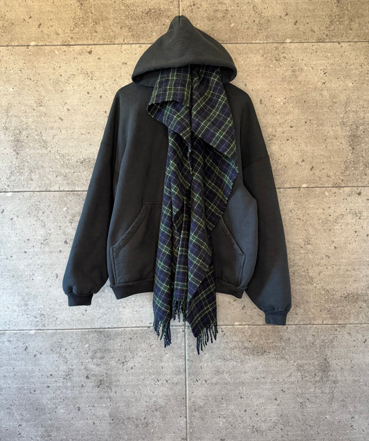 Balenciaga scarf incognito zip up hoodie