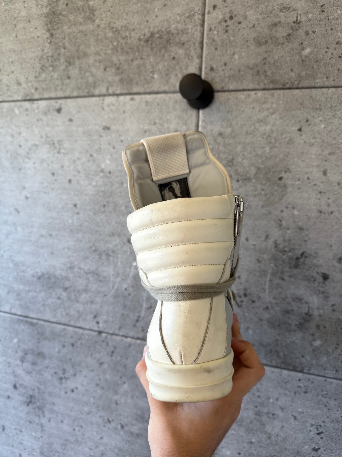 Rick owens baby blue geobaskets