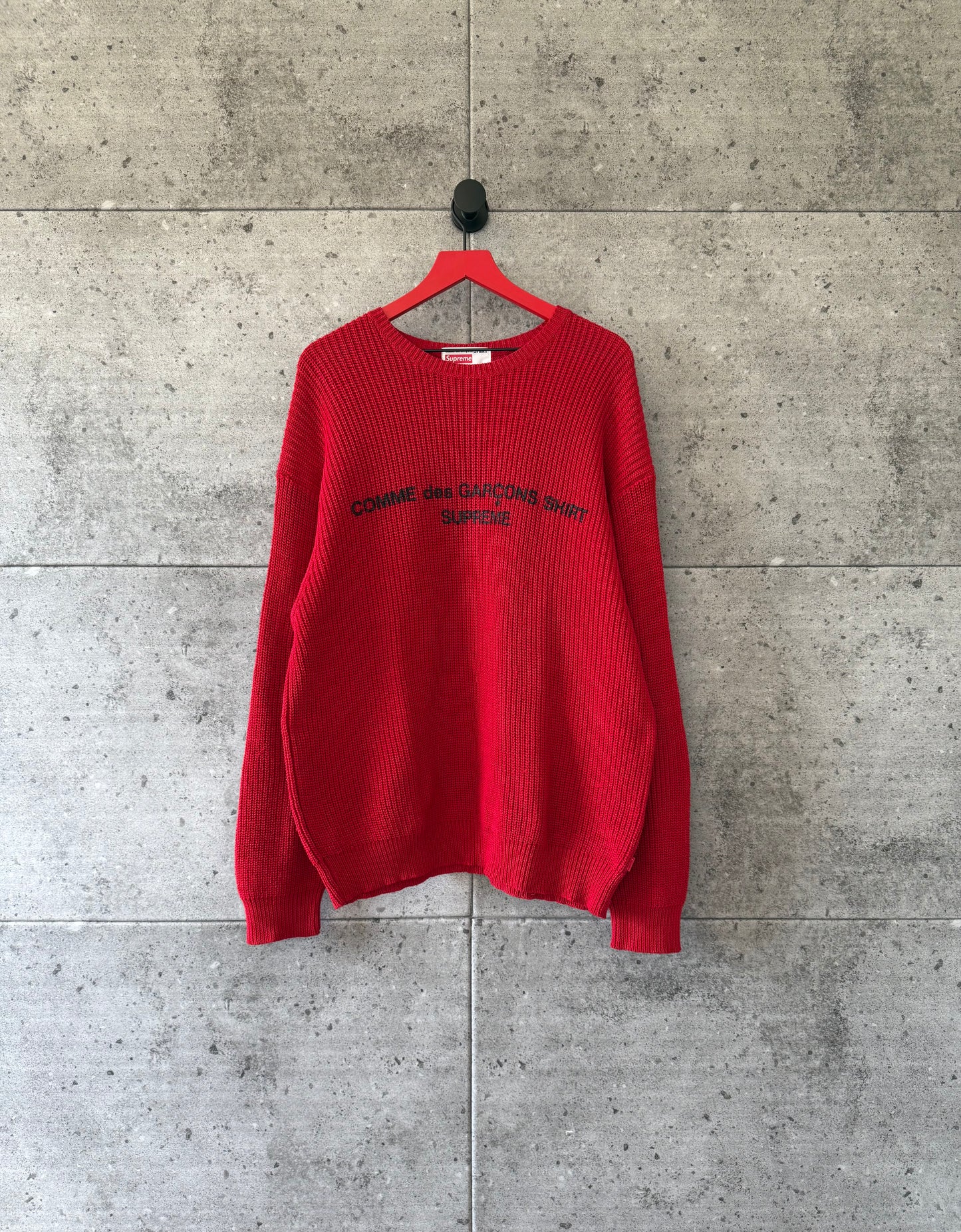 Comme des Garçons Supreme knit sweater