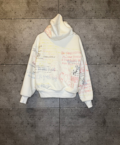 Enfants riches deprimes Henri Manic scribble yeezy sample hoodie