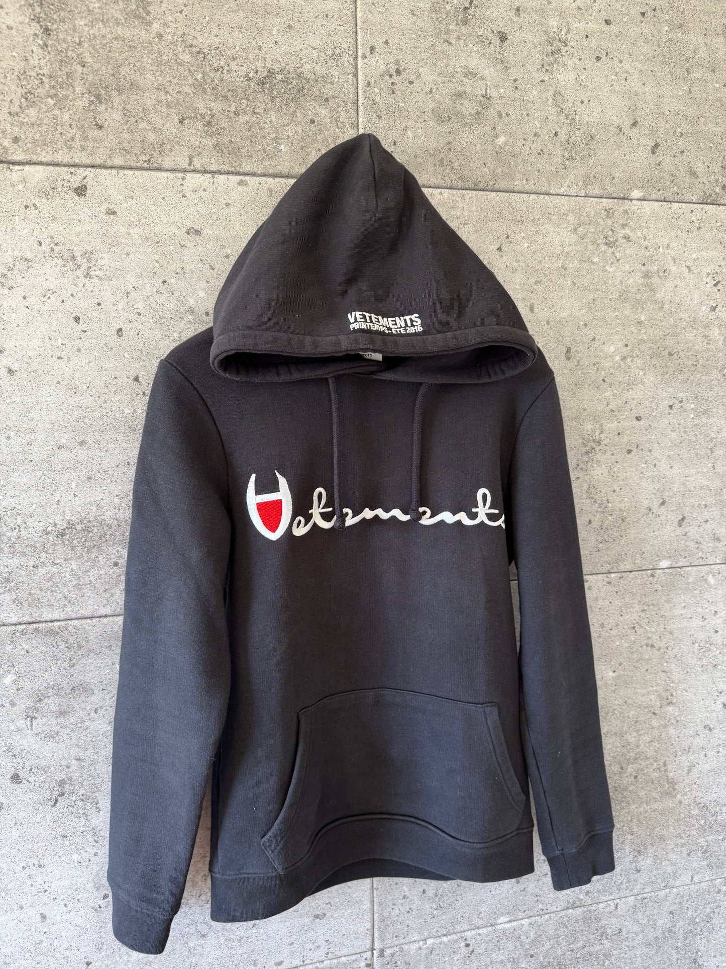 Vetements champion logo 2016 hoodie