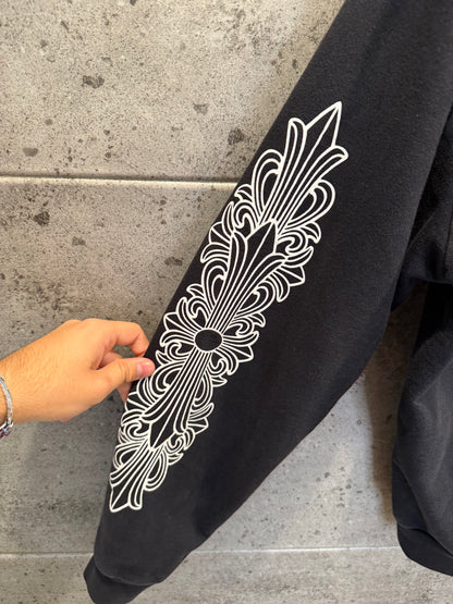 Chrome hearts floral horseshoe hoodie