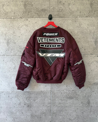 Vetements alpha industries racing jacket