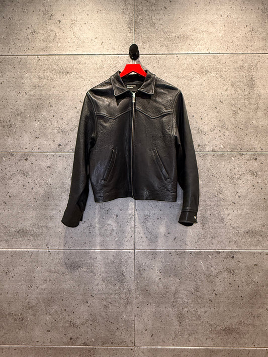 Enfants riches deprimes western leather jacket