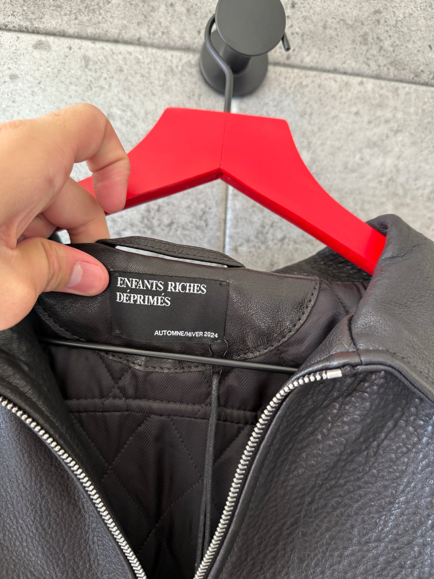 Enfants riches deprimes painters wives leather jacket