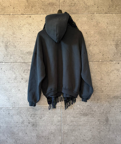 Balenciaga scarf incognito zip up hoodie