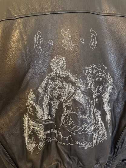 Enfants riches deprimes painters wives leather jacket