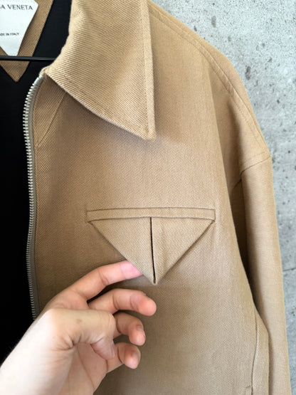 Bottega Veneta cropped blouson work jacket